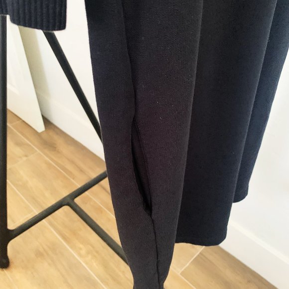 Diesel cotton zip-shoulder dress - black - gold zipper - pockets - midlenght - Picture 3 of 7